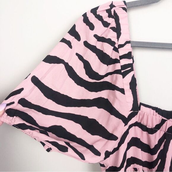 BUDDY LOVE | NEW Becca Dress in Savannah Pink Black Zebra Print Women’s Size XS - Picture 7 of 14